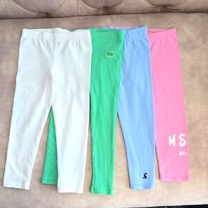 MSGM, The Children Place Colorful Kids Leggings Set, Size 2-3y